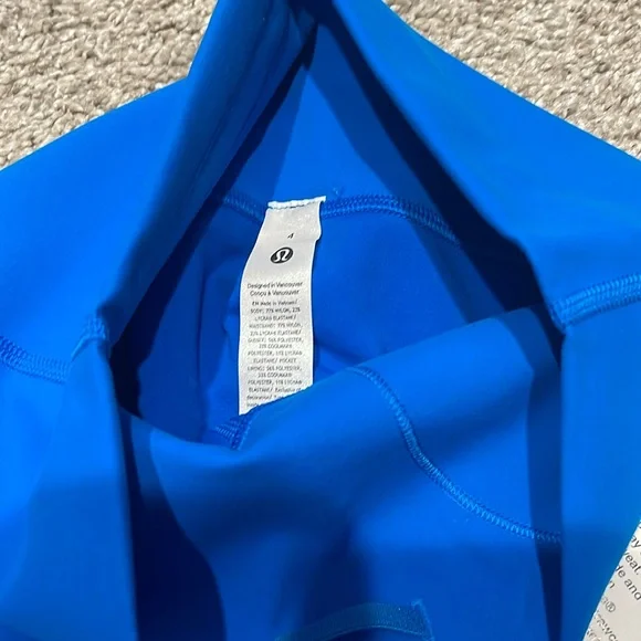 NWT Lululemon wunder train shorts 6” POOLSIDE BLUE PRIDE SZ 4